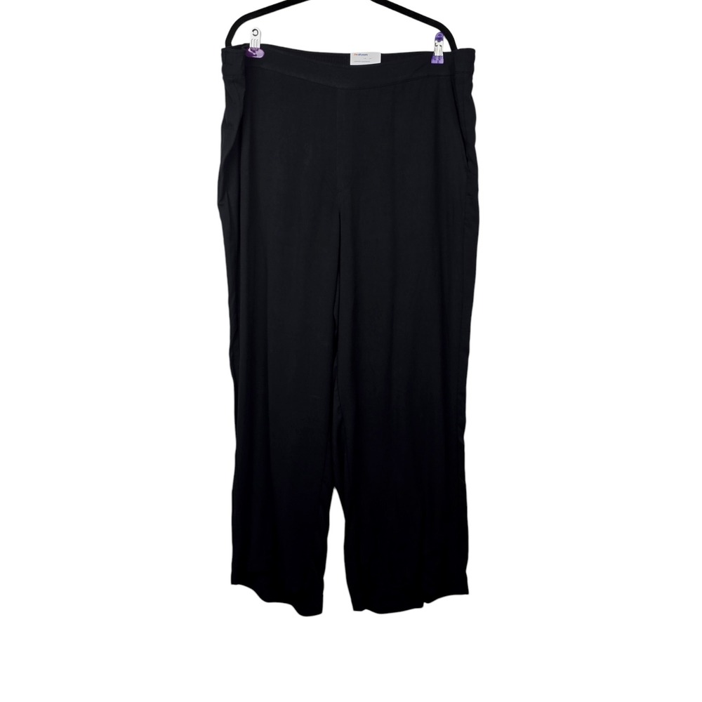 Old Navy Womens Black High Rise Playa Wide Leg Pants Size XXL NWT